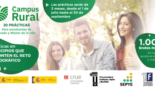 Campus Rural 2025: 20 estudiantes de la UEx inician sus prácticas en zonas rurales de Extremadura